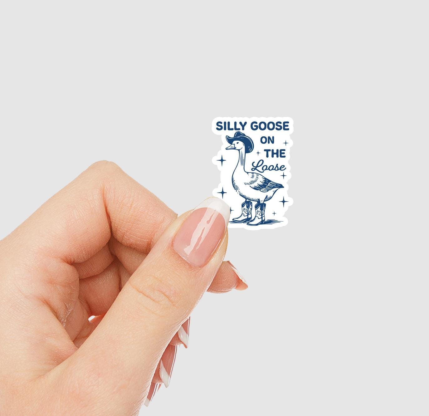 Silly Goose On The Loose Vinyl Sticker