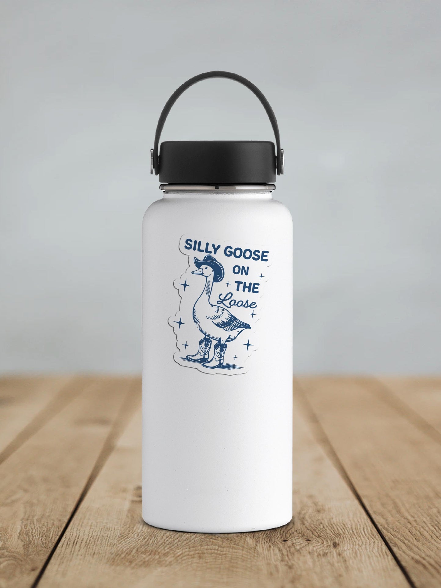 Silly Goose On The Loose Vinyl Sticker