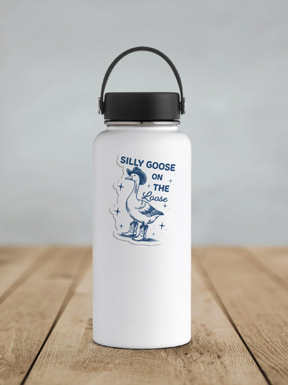 Silly Goose On The Loose Vinyl Sticker
