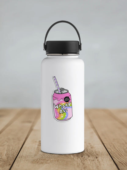 Can of Whoop Ass Vinyl Sticker