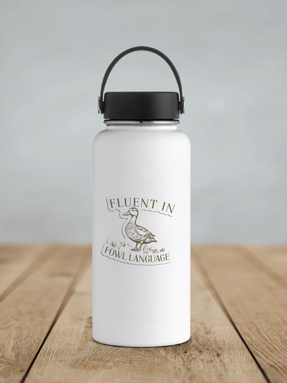 Fluent In Fowl Language Vinyl Sticker