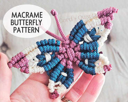 Macrame butterfly pdf pattern.