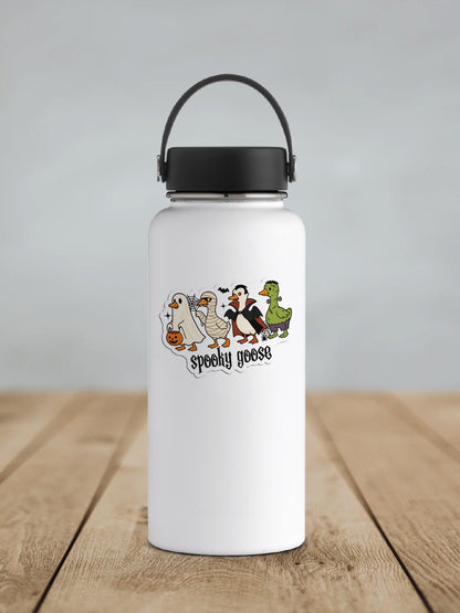 Spooky Goose Halloween Vinyl Sticker