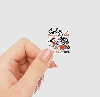 Salem Book Club All Witches Welcome Vinyl Sticker