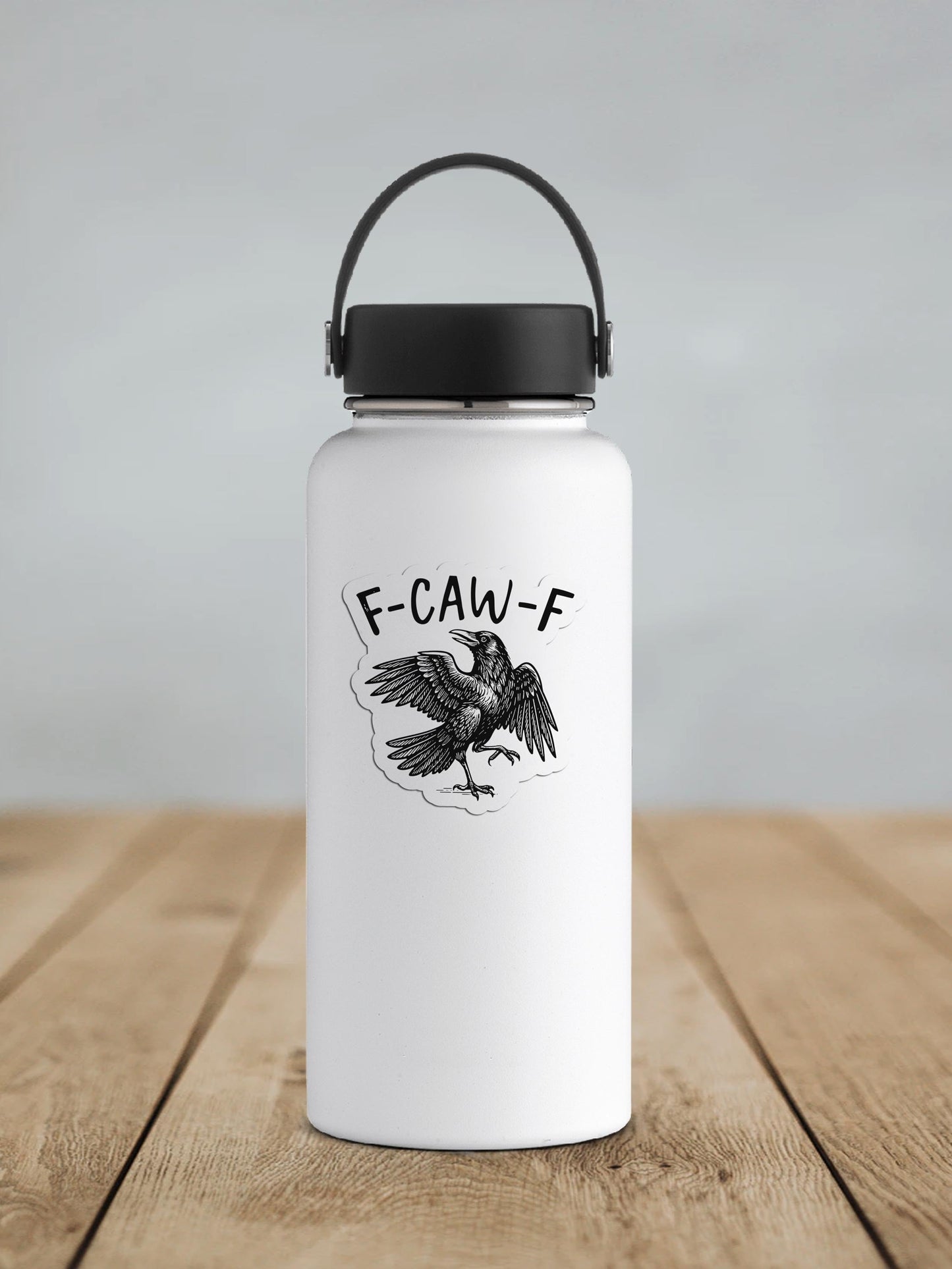 F-Caw-F Crow Vinyl Sticker