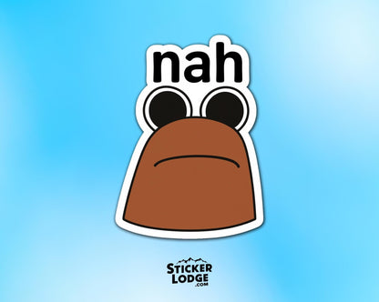 Nah Marcus The Worm Vinyl Sticker