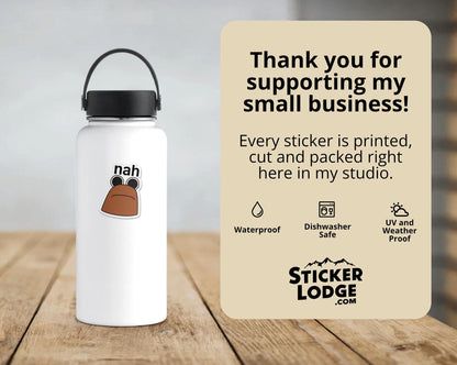 Nah Marcus The Worm Vinyl Sticker