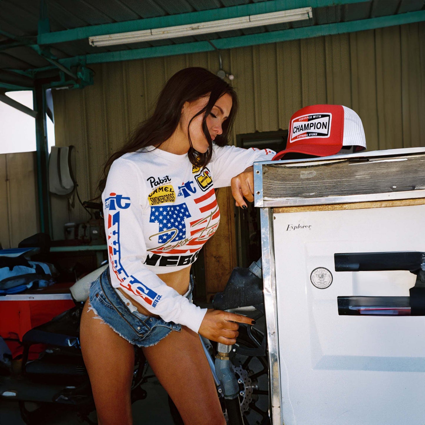 CHAMPION PIT CREW CURVED BILL PATCH HAT