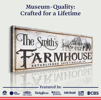 Vintage Rust Farmhouse Sign II