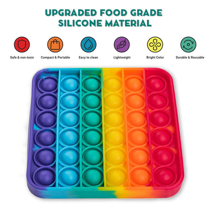 .4 Extra Rainbow Fidget Mats (The Fidget Game: Sight Words)