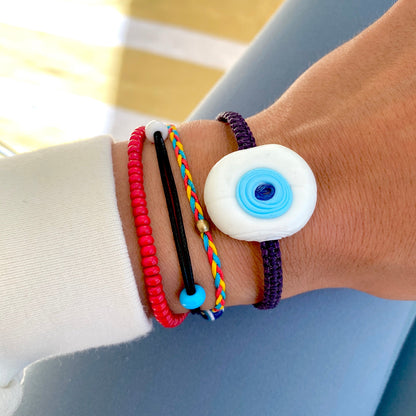 Fig Ceramic Evil Eye Bracelet