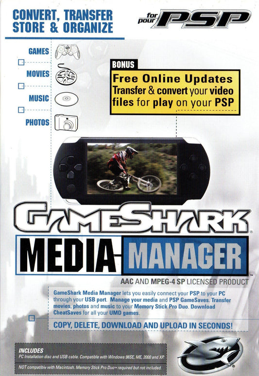 PSP GameShark Media Manager (PSP)
