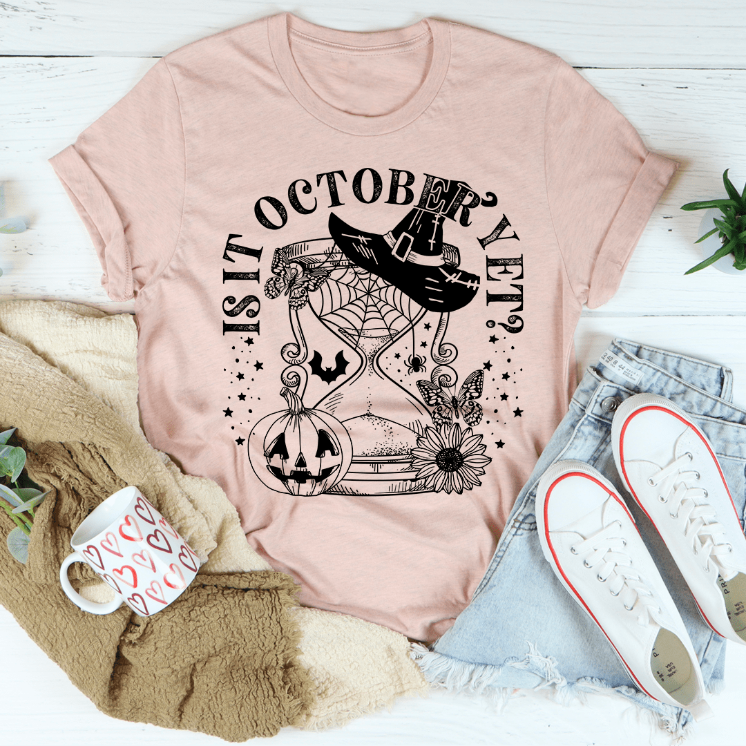 Is It October Yet Pumpkin Tee-3