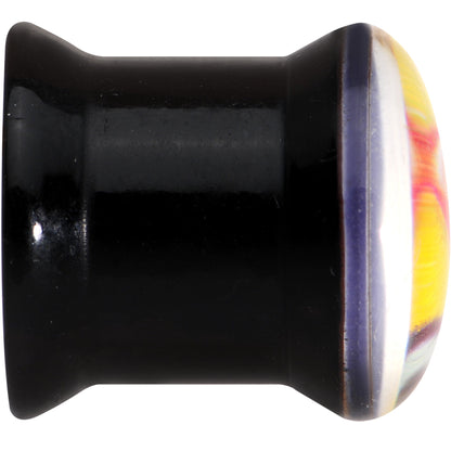 00G Licensed Heart Eyes emoji Acrylic Double Flare Plug Set