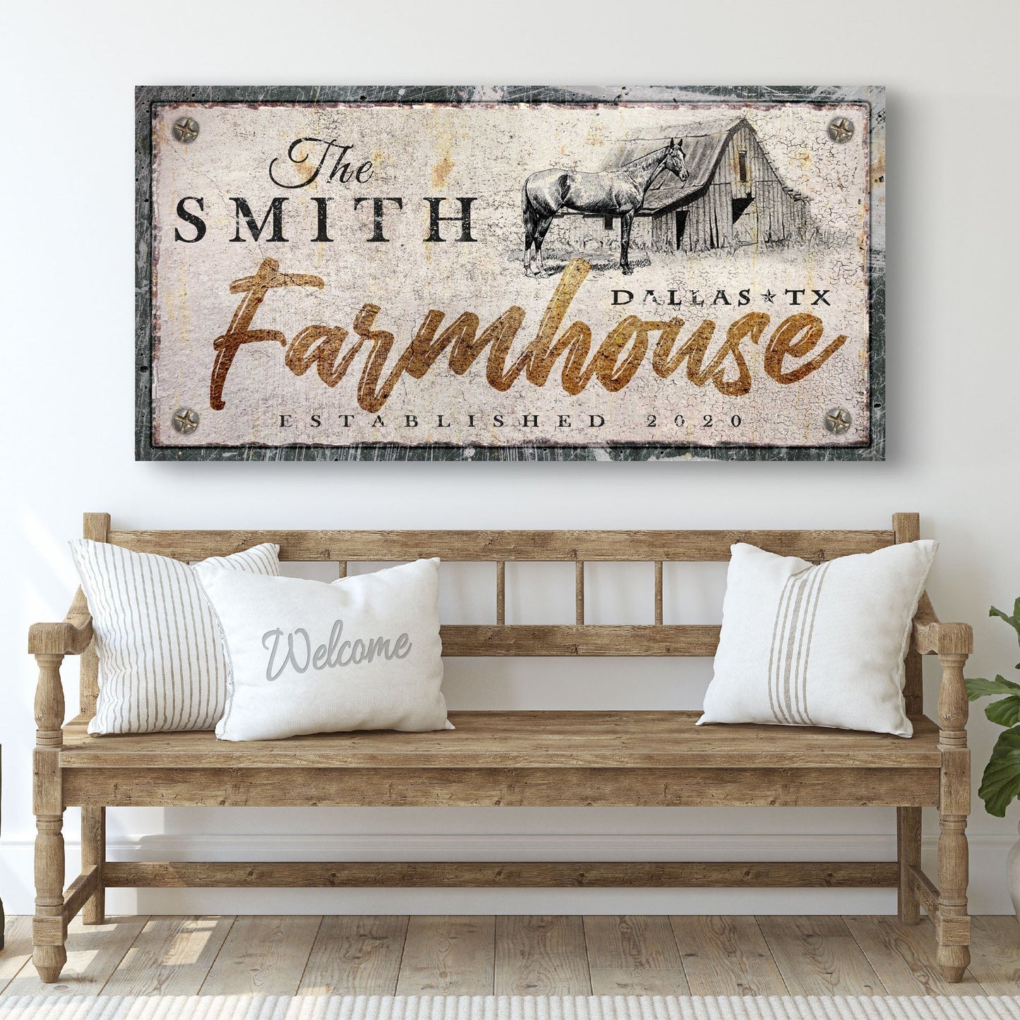 Rustic Horse Farmhouse Sign III