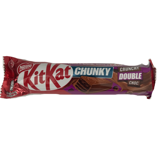 KitKat Chunky Double Chocolate – Extra Chocolate Wafer Bar 42g (UK)