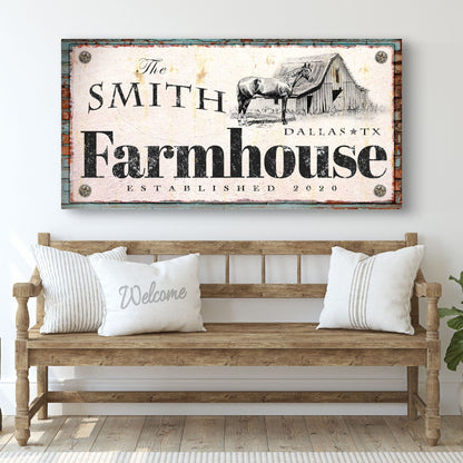Rustic Horse Farmhouse Sign II