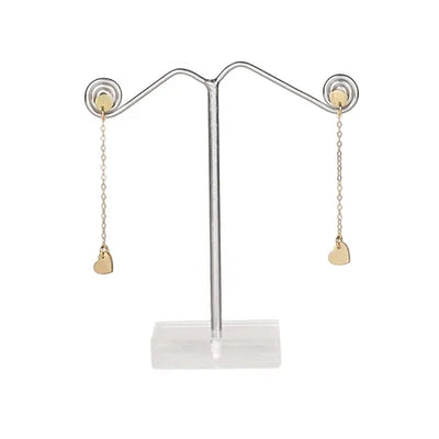 Long Heart Earrings