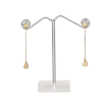 Long Heart Earrings