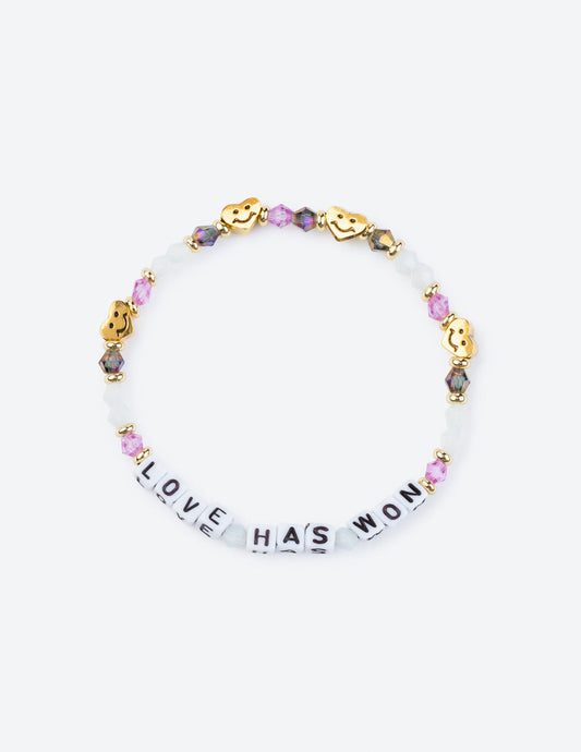 Love Has Won Letter Bracelet