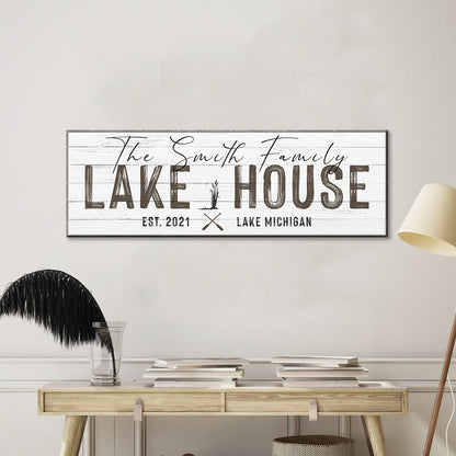 Classic Family Lake House Sign