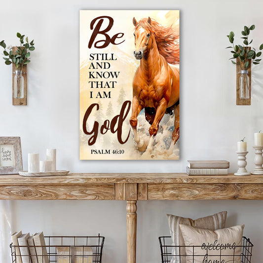 Be Still And Know That I Am God Psalm 46:10 Faith Sign VI