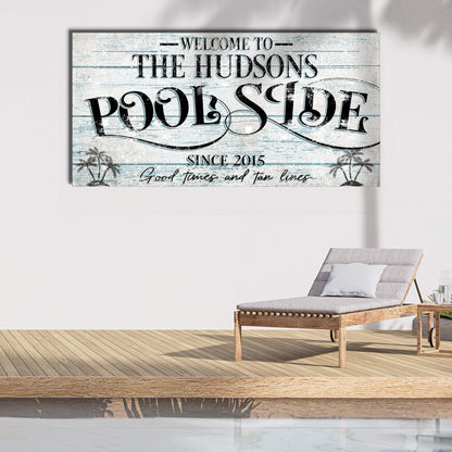 Personalized Poolside Sign II
