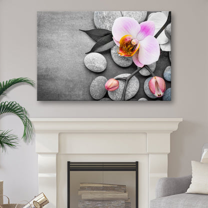Fresh White Orchid Flower Canvas Wall Art