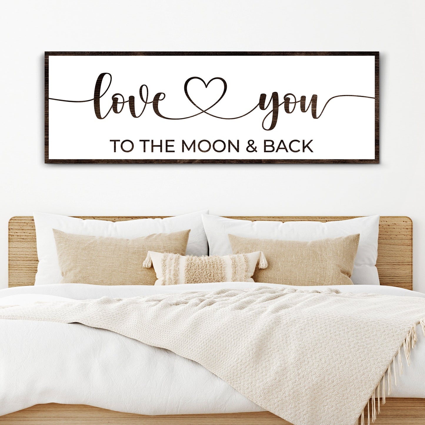 Love You To The Moon And Back Sign II