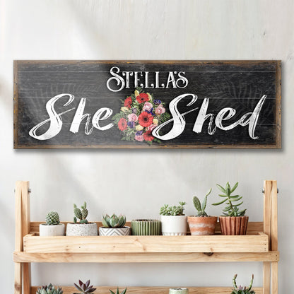 Personalized She Shed Sign VI