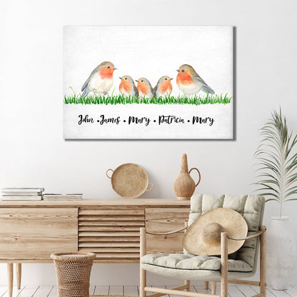 Family Flock of Birds Sign