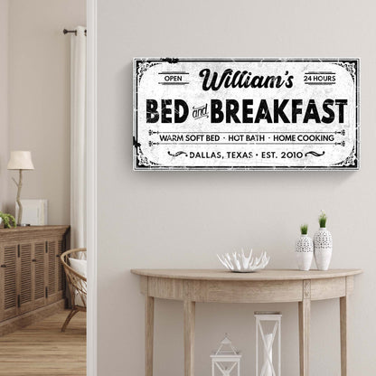 Bed and Breakfast Sign II