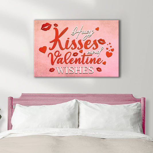 Hugs Kisses and Valentine Wishes Sign II