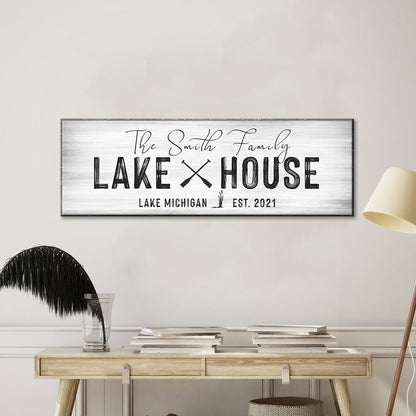 Classic Family Lake House Sign