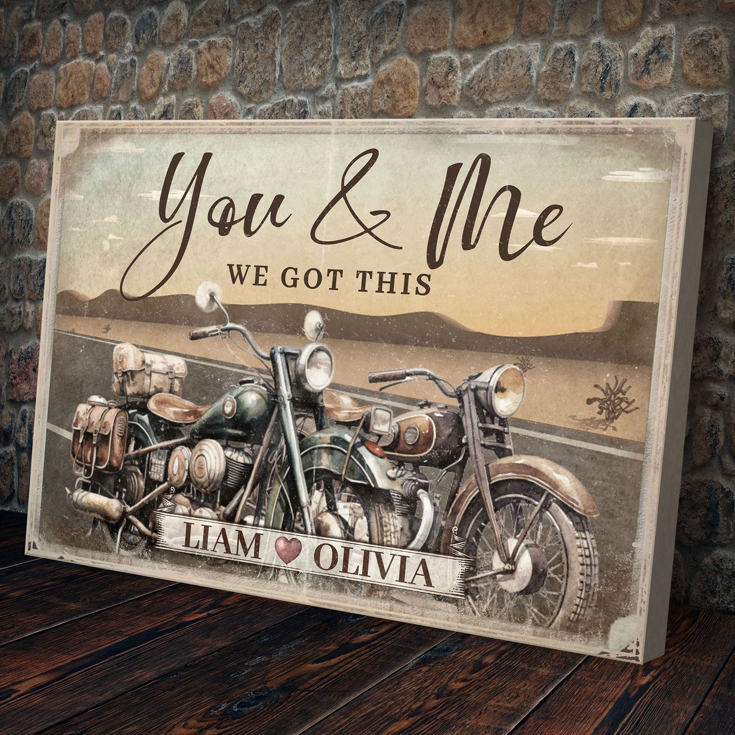 Motorcycle Themed We Got This Couple Sign