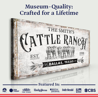 Branded Cattle Ranch Sign VI