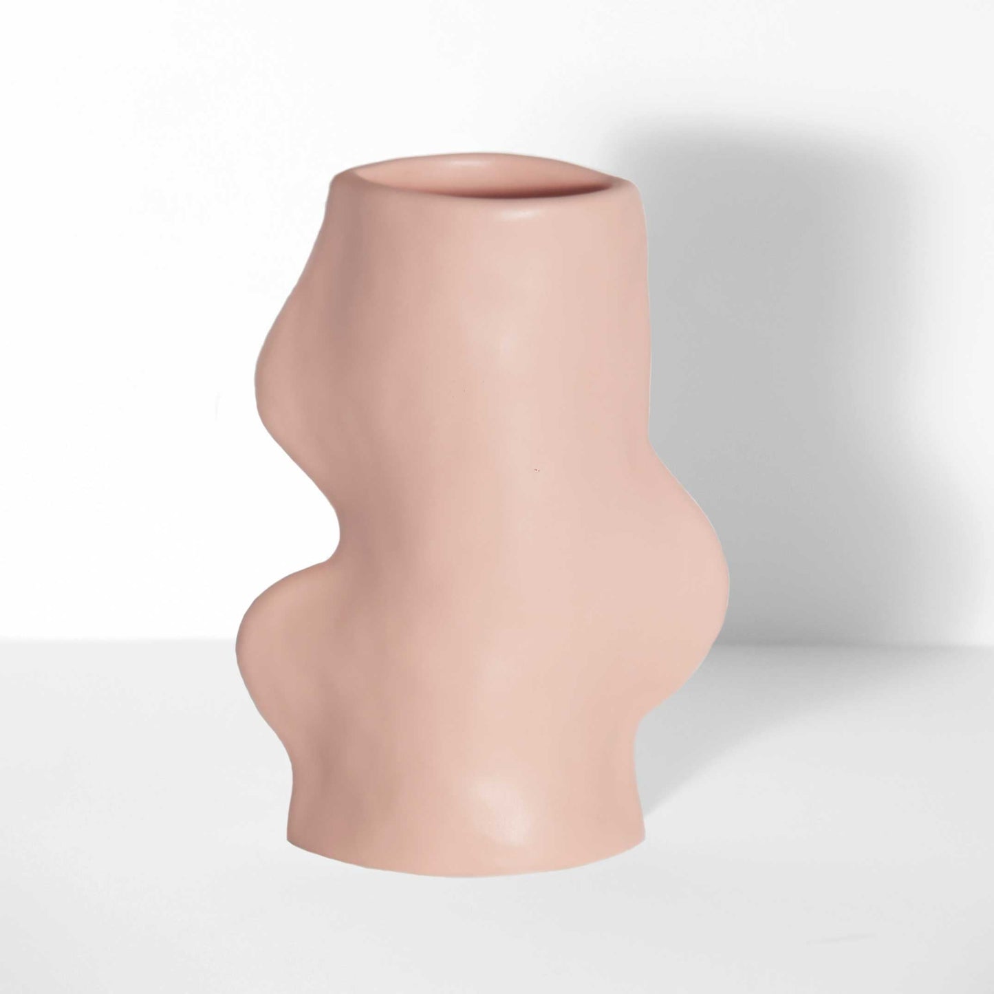 Fluxo Ceramic Vase -  Medium Pink