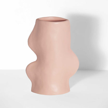 Fluxo Ceramic Vase -  Medium Pink