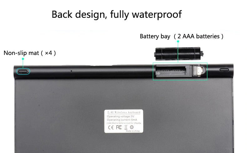 2.4 GHz Wireless Mini Keyboard And Optical Mouse Set