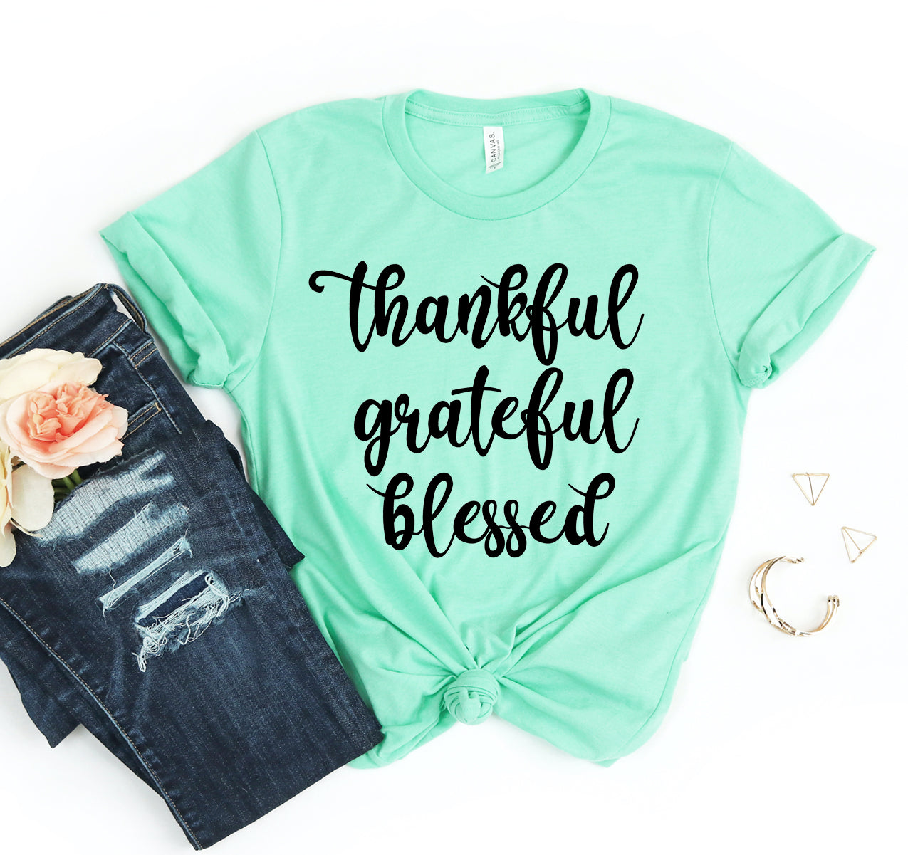 Thankful Grateful Blessed T-shirt