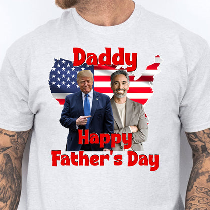 My Dad With Donald Trump Custom Photo Shirt | Father's Day Shirt | Father's Day Gift Ideas 682017 - GOP