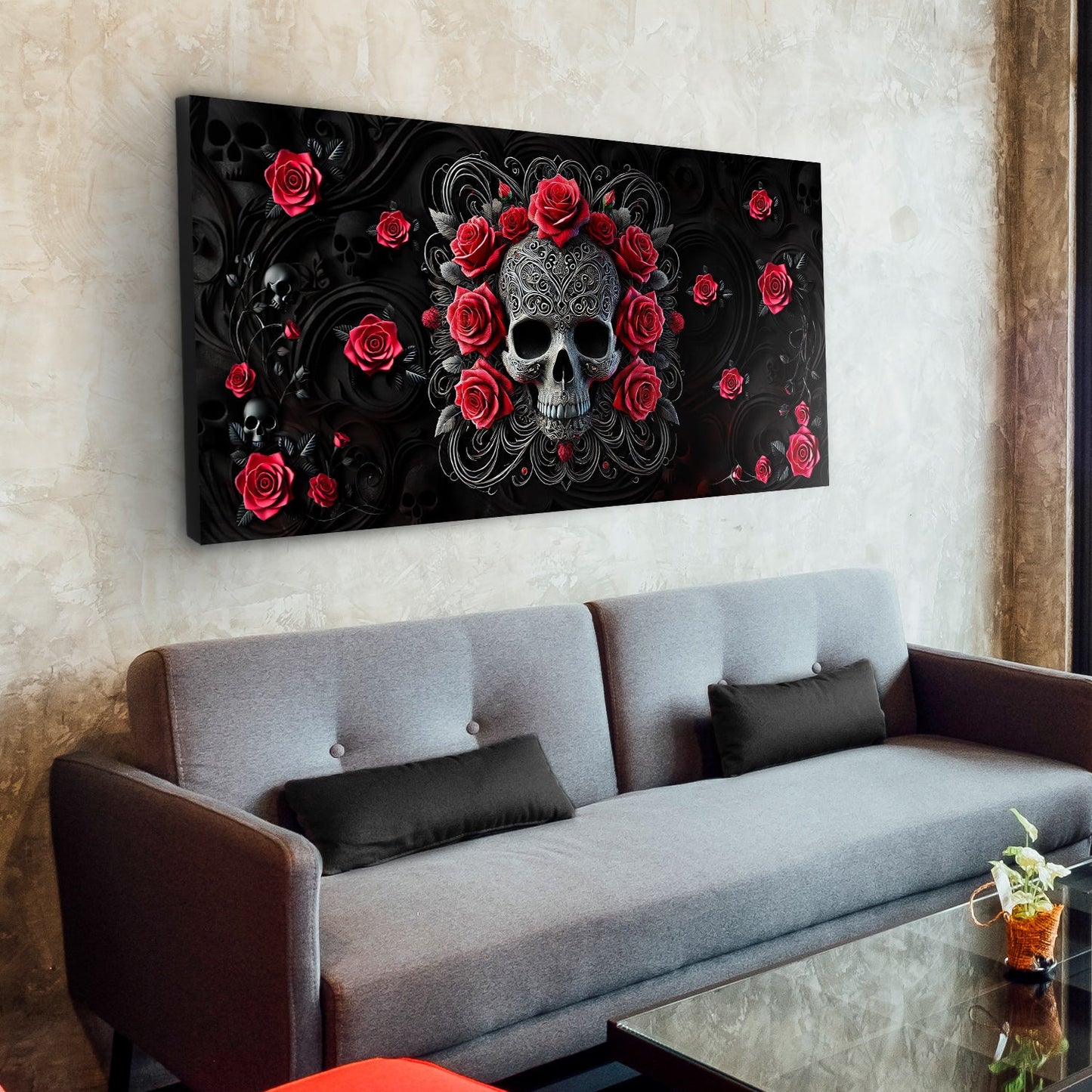 3D Vintage Skull Wall Art II