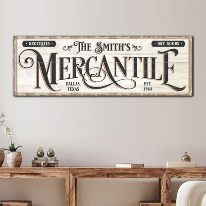 Family Mercantile Sign