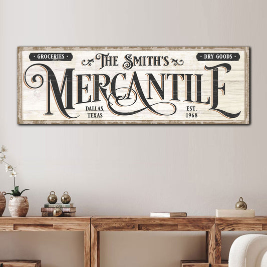 Family Mercantile Sign