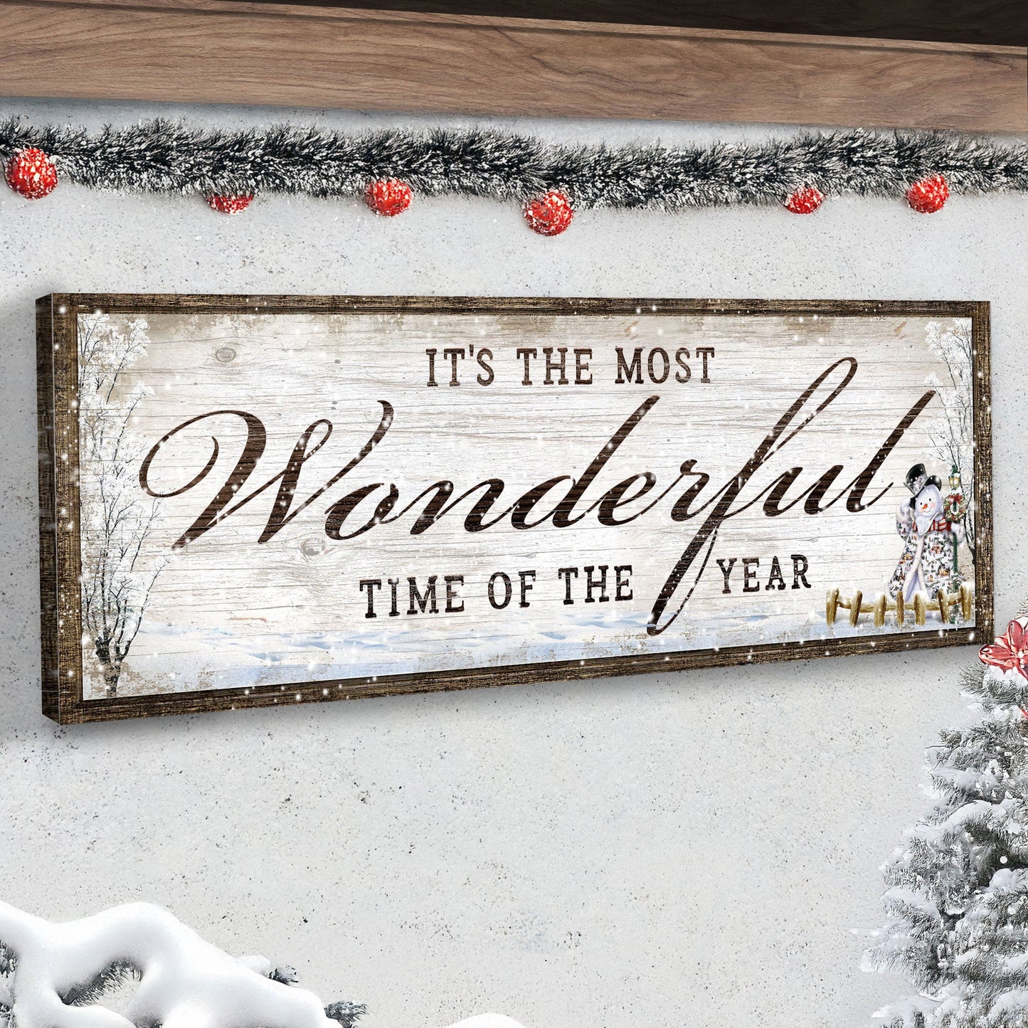 It's The Most Wonderful Time Of The Year Christmas Sign