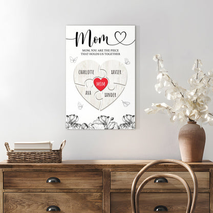 Mother's Day Sign The Piece That Holds Us Together III