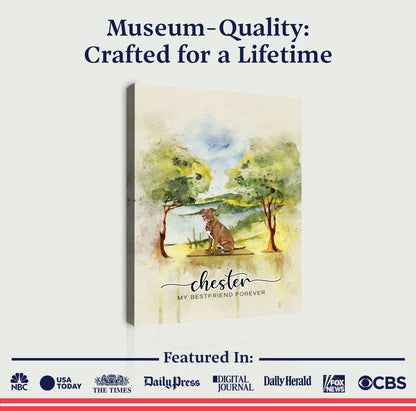 Pet Memorial Watercolor Sign My Bestfriend Forever