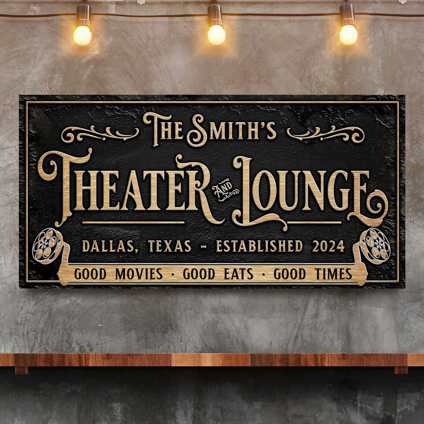 Personalized Theater Sign II