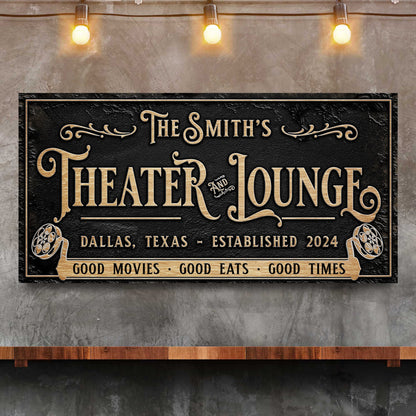 Personalized Theater Sign II