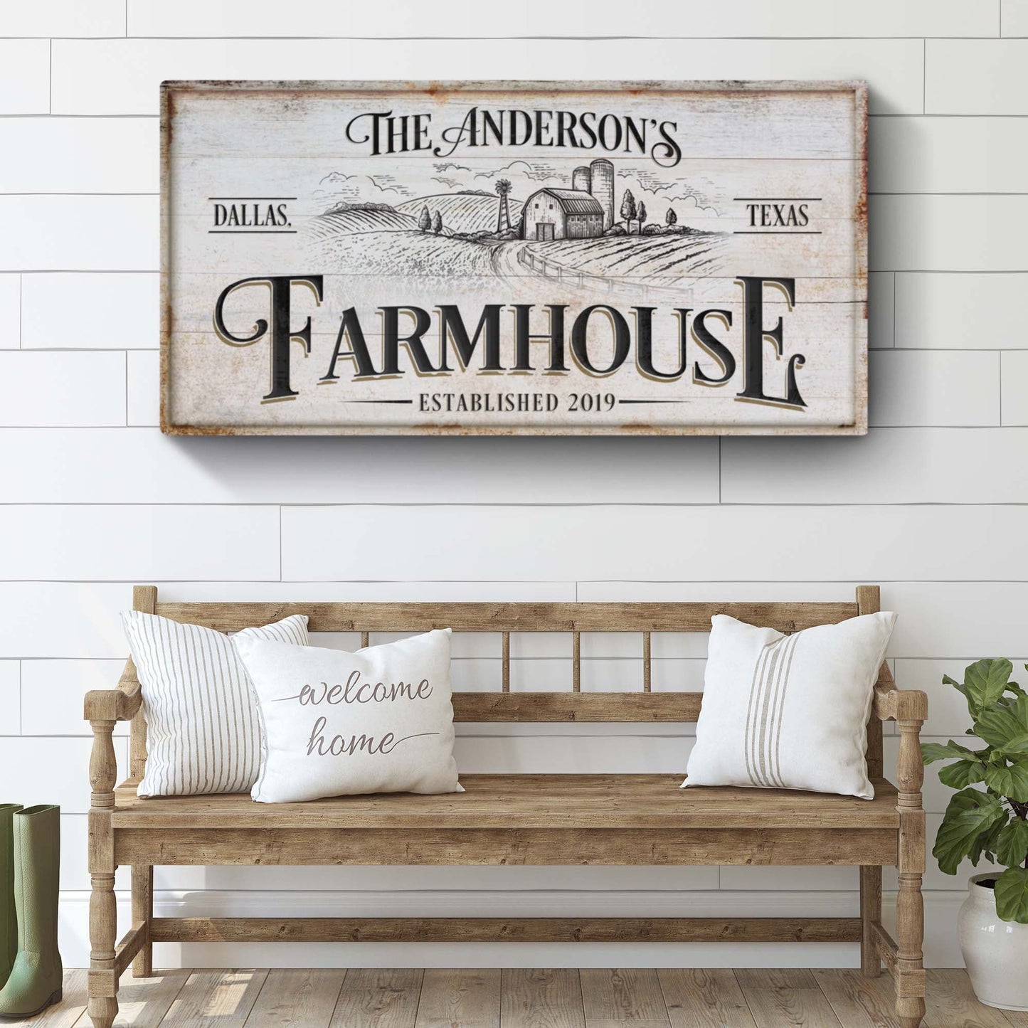 Personalized Farmhouse Sign